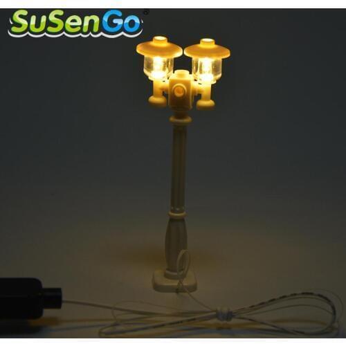 SuSenGo LED Kit Street Light DIY Toy for Building Blocks City House Villa Suitable Blocks Model Toys
