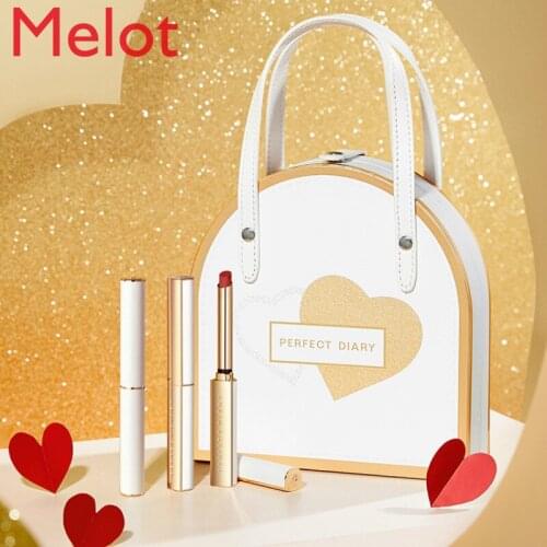 High-End Luxury Small Stiletto Heel Lipstick Gift Box 3 Sets Matte Lipstick New Year Gift