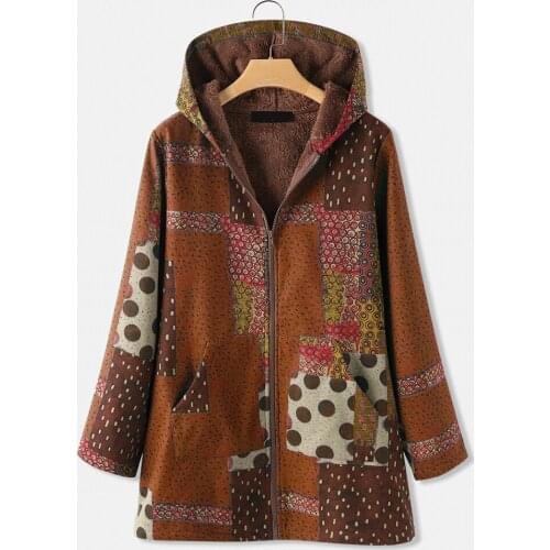 2020 Winter Vintage Thick Woman Parkas Female Warm Zipper Hooded Fur Outerwear Jacket Women Loose Coats Plus Size Chaqueta Mujer