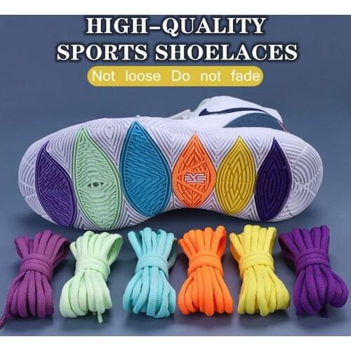 1 Pair Half-round Shoe Laces for Basketball Sneakers Men and Women Casual Shoes Shoelaces Non-slip Shoelace Sport / Running BY-4