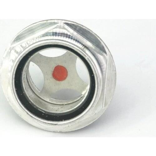 LOT 2 M42x1.5 M44x2 Metric male Aluminum Oil Level Sight Glass Window Hex Head for air compressor Gearbox