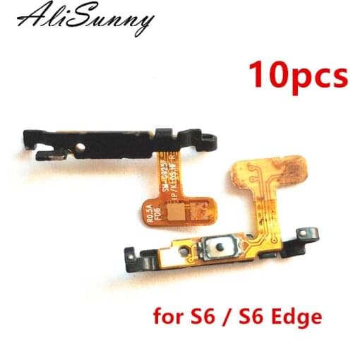 AliSunny 10pcs Power Flex Cable for SamSung Galaxy S6 Edge G925F G920F Power Button Key Switch Flex Cable Replacement Parts