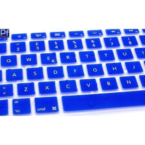100pcs Silicone Italian Letter Keyboard Cover For Macbook Air Pro Retina 13 15 17 Protector Italian Italy EURO EU layout
