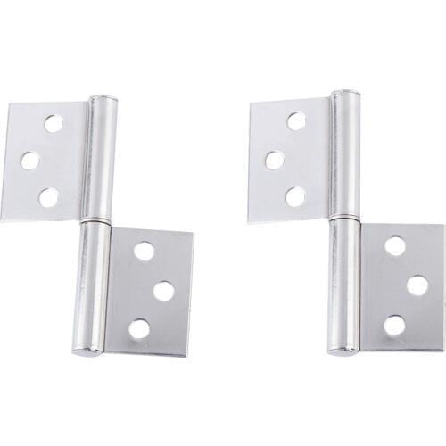 4pcs Stainless Steel Hinge with Screws for wooden door iron gate Easy to install