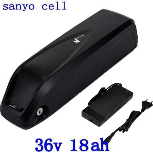 500W 36V 10AH 13AH 14AH 17AH 18AH Electric Bike Battery 36V 18AH Lithium Battery use sanyo cell with 15A BMS with 2A Charger