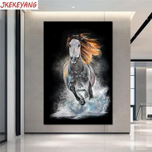 5D DIY square/round Diamond Painting Running horse Cross Stitch Diamond Embroidery Pattern Rhinestone home decor J2778