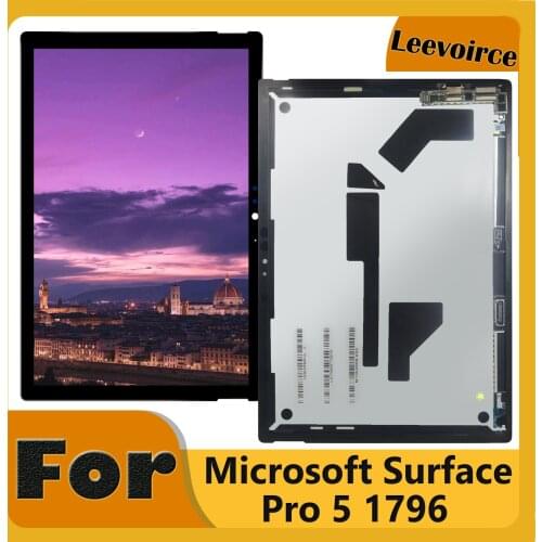 AAA+++ Quality LCD For Microsoft Surface Pro 5/Pro 6 Touch Screen Digitizer Assembly For surface Pro 5 1796 LP123WQ1(SP W/Board
