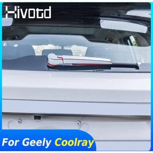 For Geely Coolray SX11 2018-2020 Accessories Rear Window Wiper Trim Cover Chrome Windshield Wipers Strip Decoration Car Styling