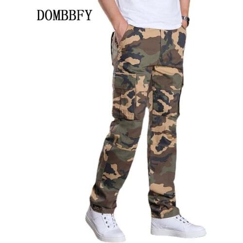 Mens Cargo Pant Baggy Casual Men Tactical Pant Multi Pocket Military Overall Male Outdoors Long Army Camouflage Trousers 4XL