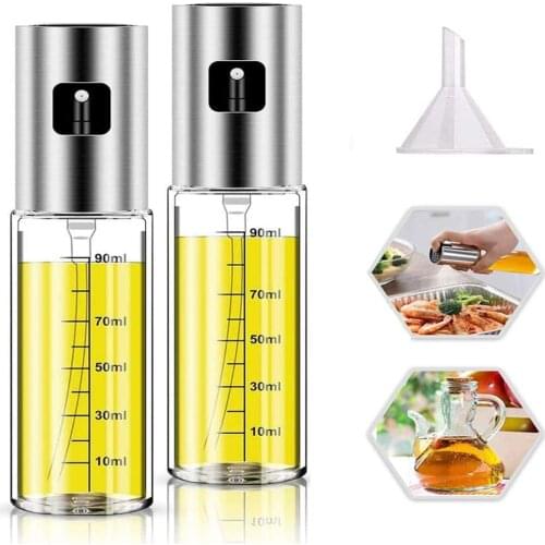 Oil Spray Bottle Cooking BBQ Baking Oil Vinegar Spray Bottles Leak-proof Water Pump Oil Dispenser Kitchen Oil Bottle Tool