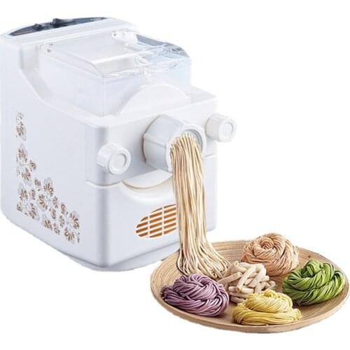 Home Automatic Electric Noodle Machine Pasta Pressing Machine Vegetable Dumplings Leather 220V 160W Dough Roller Machine