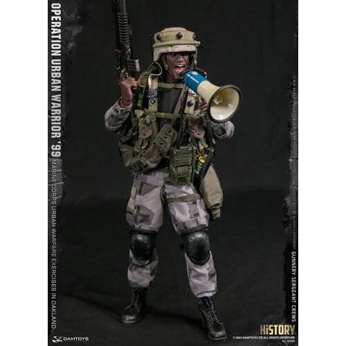 DAMTOYS 78080 1/6 Gunnery sergeant Crews Figure Model 12'' Full Set Male Soldier Action Dolls with Weapon Accessories In Stock