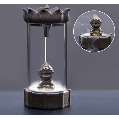 Handmade Ceramic Incense Holders Table Waterfall Backflow Incense Burners Figurine Incense Cone Holders Decoracion благовония