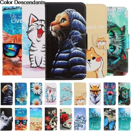 Huawei Y6s 2020 Leather Wallet Flip Cover For Huawei Y6s Y6p Y6 Y 6 Prime Y6Prime HuaweiY6s 2019 Cartoon Protective Phone Cases
