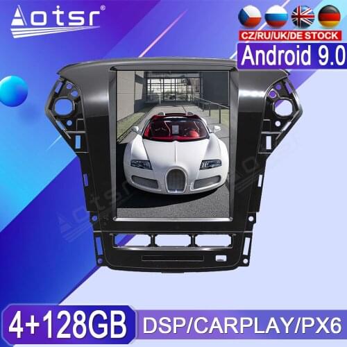 For Ford Mondeo MK4 2011-2013 PX6 Android Tesla Carplay GPS Navi Car Multimedia Radio Tape Recorder Player Head Unit Auto Audio