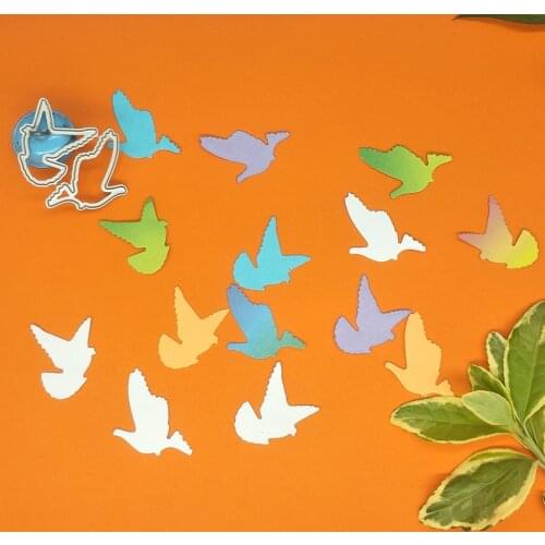 2 pigeon bird metal cutting mold, scrapbook, photo frame, photo album decoration, DIY, handmade artwork