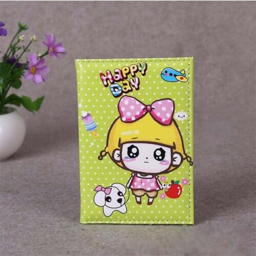 Cute Girl Women Travel Accessories Passport Holder PU Leather Travel Passport Cover Case Card ID Holders Credit Card Cover