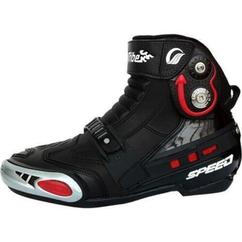 Riding Tribe Microfiber Leather Short Motorcycle Boots SPEED Moto Racing Motocross Motorbike Boots Shoes