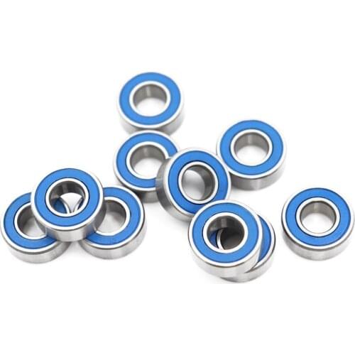 MR115RS Bearing ABEC-3 (10PCS) 5X11X4 mm Miniature MR115-2RS Ball Bearings Blue Sealed MR115 2RS Bearing