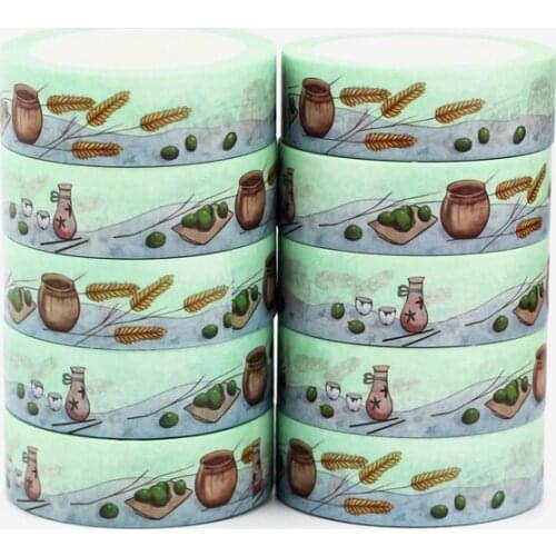 NEW 10pcs/Lot Decorative Cute Grain Bottles 24 solar terms Washi Tapes DIY Scrapbooking Planner Adhesive Masking Tape Stationery