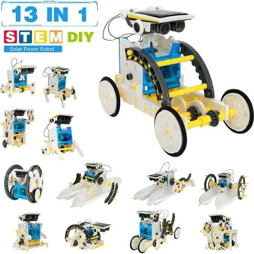 DIY Educational Toys for Boys Kids Girls Children Solar Cell Building Blocks Kits Robot Cars Boats Funny Games Crafts Kids Gift