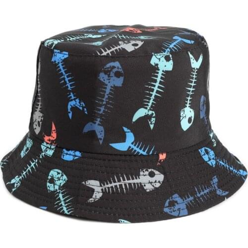 2021 New Cow Print Cute Bucket Hat Reversible Sunscreen Fisherman Hat Summer Panama Sun Hats For Women Men Hip Hop gorro