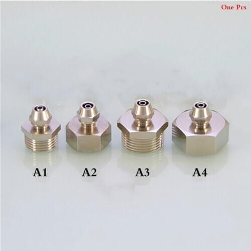 Pneumatic quick Connector 1/2" 3/4" Male Female Thread to 1/4" Tube Brass Nickel Plated Pneumatic Quick Coupling Pipe Fittings