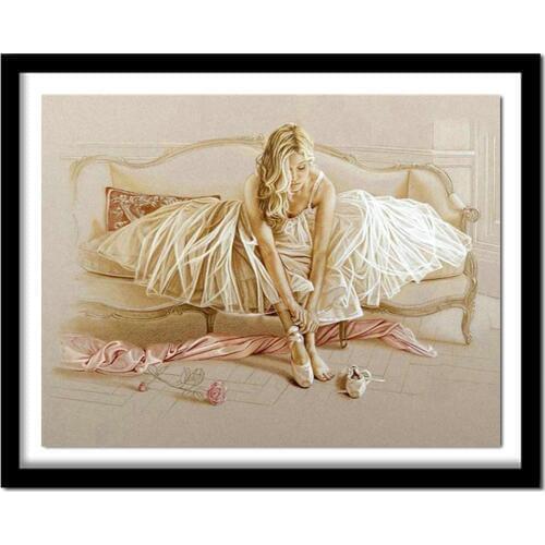 Full diamond embroidery Ballerina girl diamond picture rhinestones diy 5D diamond painting cross stitch home decor