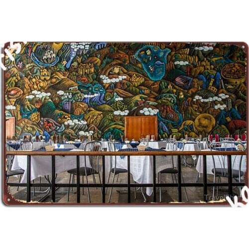 Restaurant Scene, Abkhazia Metal Signs pub Bar Cave Vintage Garage Decoration Tin sign Posters