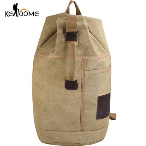 Large Capacity Backpack Tactical Military Army Rucksack Men Women Canvas Climbing Travel Camping Sport Bucket Shoulder Bag X625D