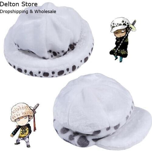 2Styles Anime One Piece Cosplay Cap Kawaii Hat Death Surgeon Plush Hat Trafalgar Law Anime Hat Two Years Later Winter Comic Gift