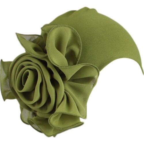 New Women Beanies Ladies Retro Big Flowers Hat Turban Hat Cap Pile Cap Scarf Adult Polyester Autumn Hat Headdress #W5