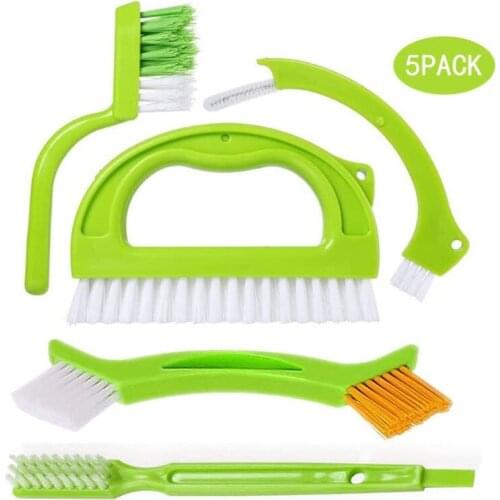 5-piece window track cleaning brush ceramic tile hand-held slot seam ground seam brush pot slurry brush cleaning gap home set
