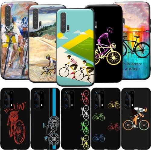 GX35 Bike Cycling Art Silicone Case for Honor 6A 7A 3GB 7C 7X 8 8A 8X 8C 9 10 Lite View 20S 9A 10X Max Pro