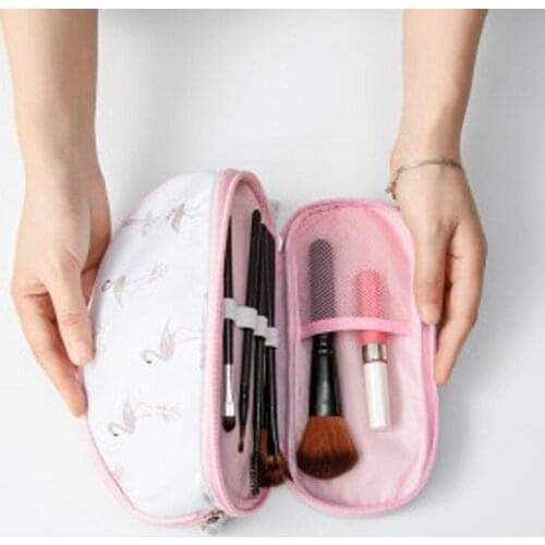 Womens Cosmetic Bag Fashion Waterproof Multifunctional Double Layer Nesesser Brush Toiletry Wash Make Up Organizer Bags Pouch