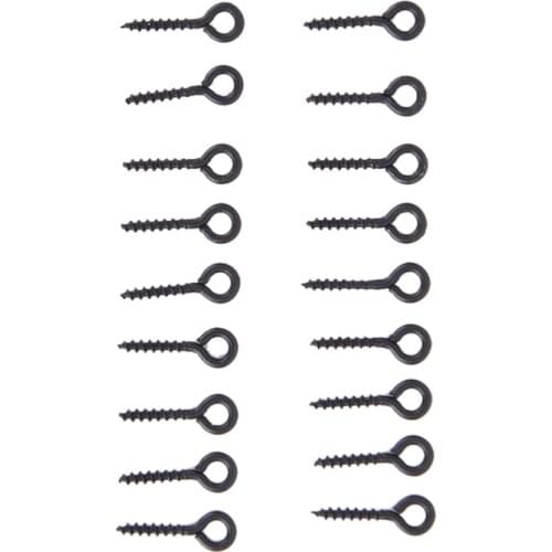 10/20Pcs Boilie Screw Peg with Ring Swivel D-Rig Chod Rig Terminal Tackle Bait Holder Screw Carp Fishing Accessories