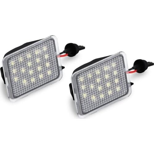 2Pcs LED Under Side Mirror Puddle Lamps For Ford Mondeo MK4 07-14 Focus Mk3 12-14 C Max 03-10 Kuga 08-12 Canbus No Error