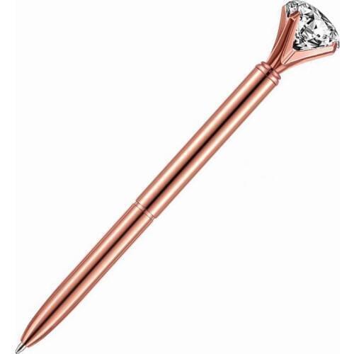 200pcs New arrival diamond pen queen gem crystal gift pen Random color