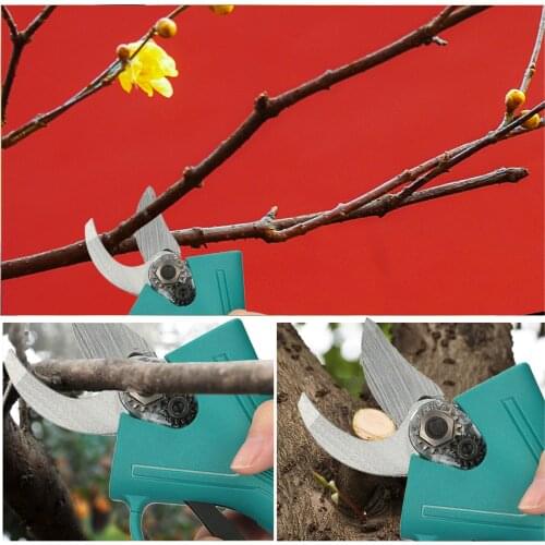 21V Cordless Shear Pruner Electric Pruning Shears Pruner Power Pruner Brushless Motor Garden Branch Trimming and Pruning Cutters