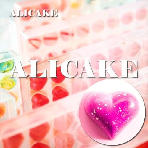 55 Cavity Heart Polycarbonate Chocolate Mold Form Thick Food Grade Chocolate Mould 3D Baking Pastry Bakery Tray Tools