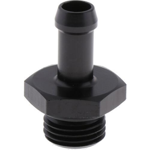 6AN Flare to 5/8 Hose Barb Fittings Adapter, Aluminum Fuel Line -6 AN Male to 5/8" Push On Barb Connector Black