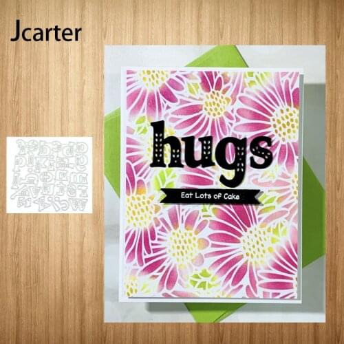 English Alphabet Symbols Metal Cutting Dies Shape for Scrapbooking Craft Die Cut Stencil Card Make Mould Sheet Decoration Design