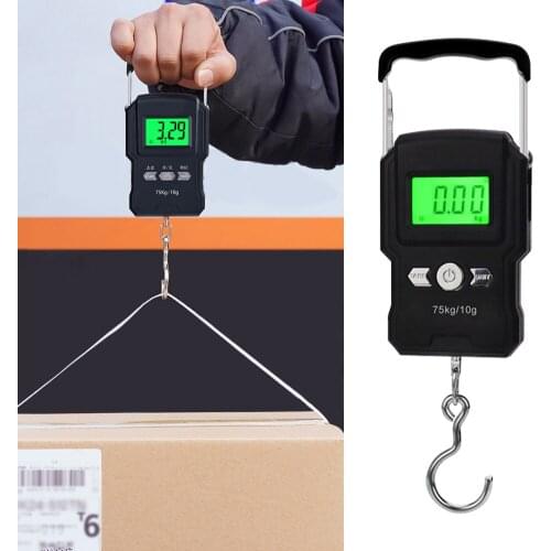 Hanging Hook Digital Weighing Scales Digital Scales Compact High Precision Pocket Hanging Hook Weighing Steelyard