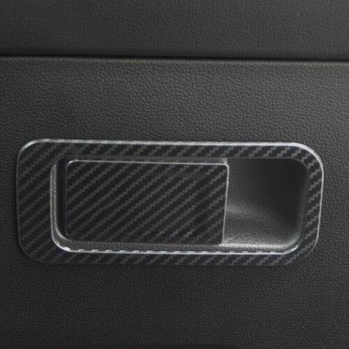 For Volkswagen VW Golf 8 MK8 2020 2021 Car Accessories LHD Car Copilot Glove Box Handle Bowl Cover panel Stainless Carbon 4pcs