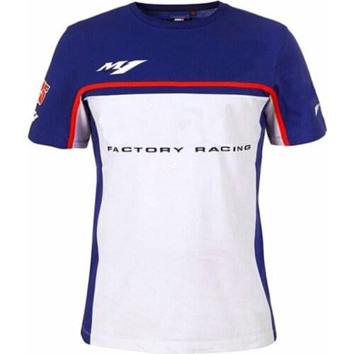 Cotton For Yamaha M1 T shirt Motorcycle Racing Motorbike Motocross Moto GP Riding Clothing Men Short Sleeve Clothes Driving