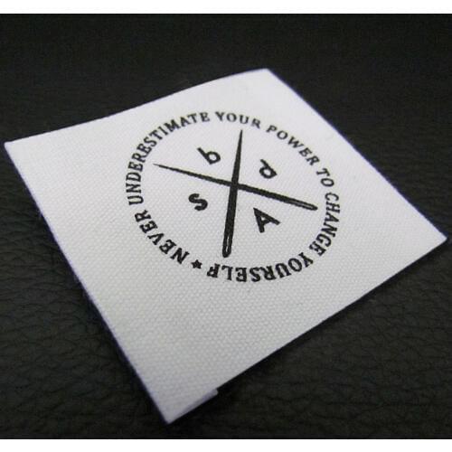 Customized labels for clothing,sew in fabric labels and hang tags printing,woven label sewing on your garment