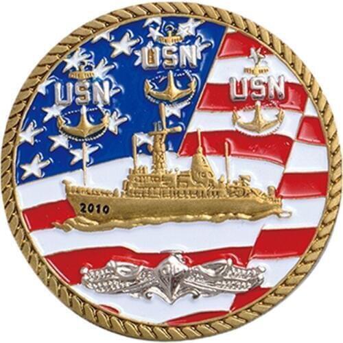 Custom military nautical coin wholesalers Chinese manufacturer manufacturer custom metal antique souvenir challenge coin