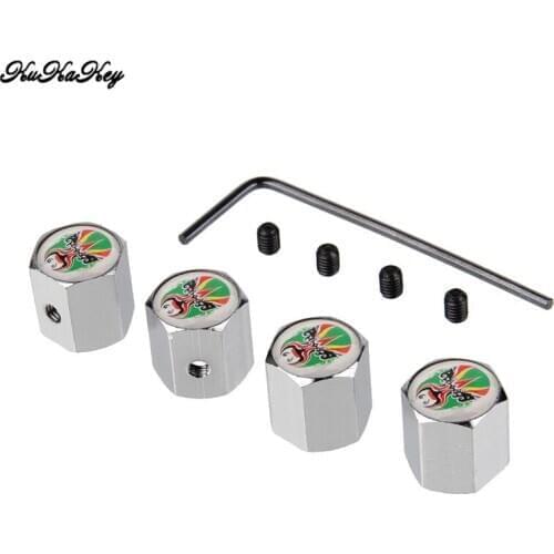 4Pcs/set Peking Opera Car Tire Valve Caps Aluminum Car Wheel Tires Valves Motorcycle Bicycle Tire Valves Stems Caps for Audi a4