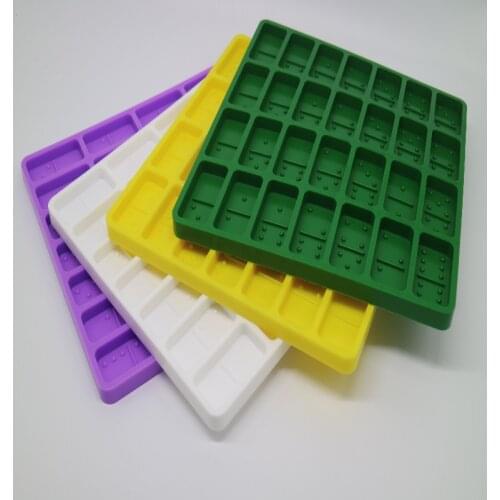 LOVE'N LV006D diy glitter items Molding mould Jumbo size Domino double 6 Silicone Mold for Craft Epoxy Resin art