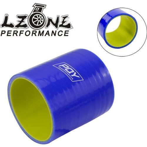 LZONE - 3.0" 76mm Straight Silicone Intercooler Turbo Intake Pipe Coupler Hose BLUE & YELLOW JR-SH0030-QY